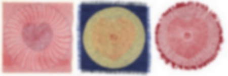 Elisabeth Vu – dessin sur papier de soie, broderie, image numérique : variations sur le motif de l'affleurement.
